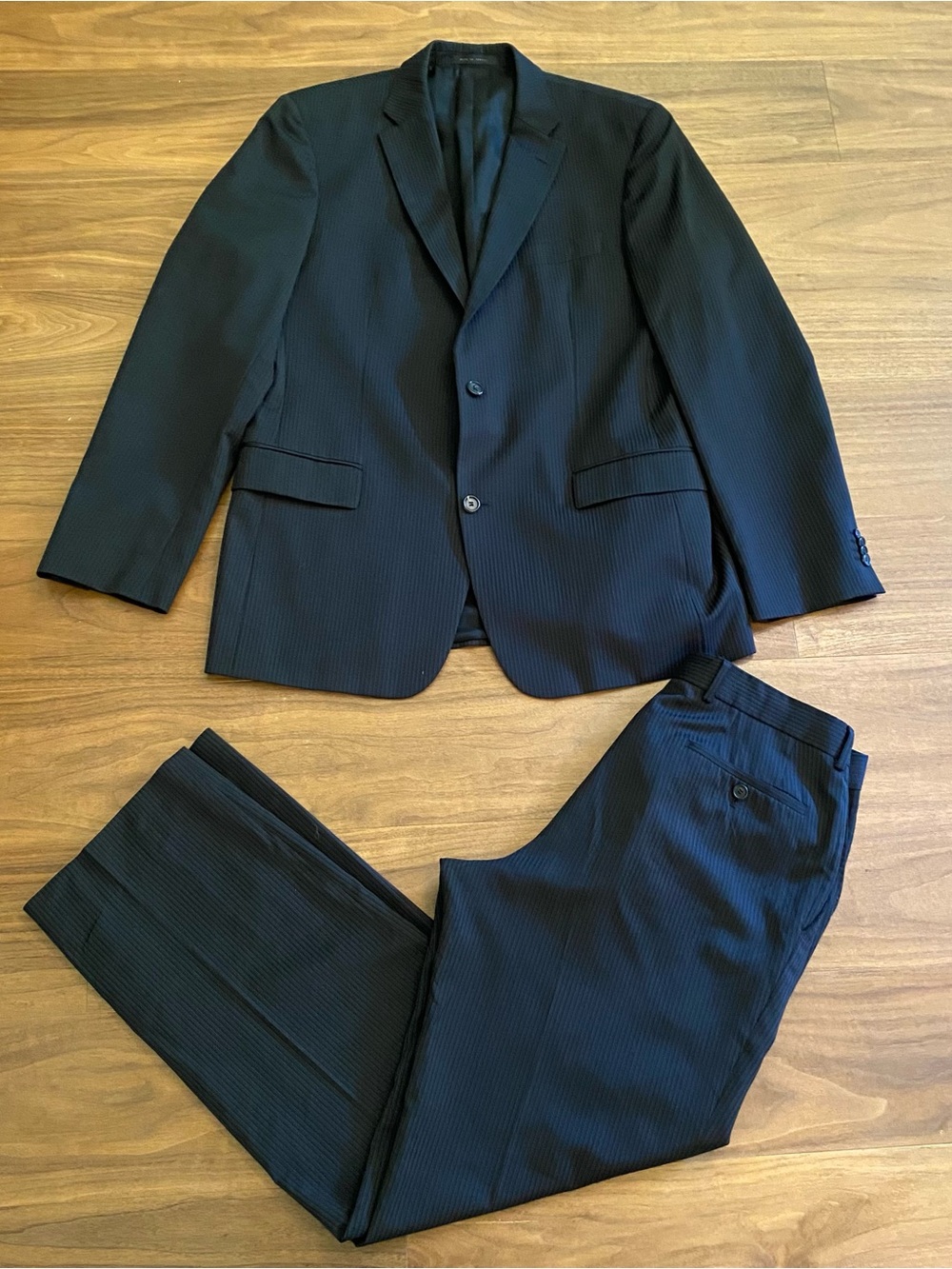 Hugo Boss Navy Pinstripe Two-Piece Suit